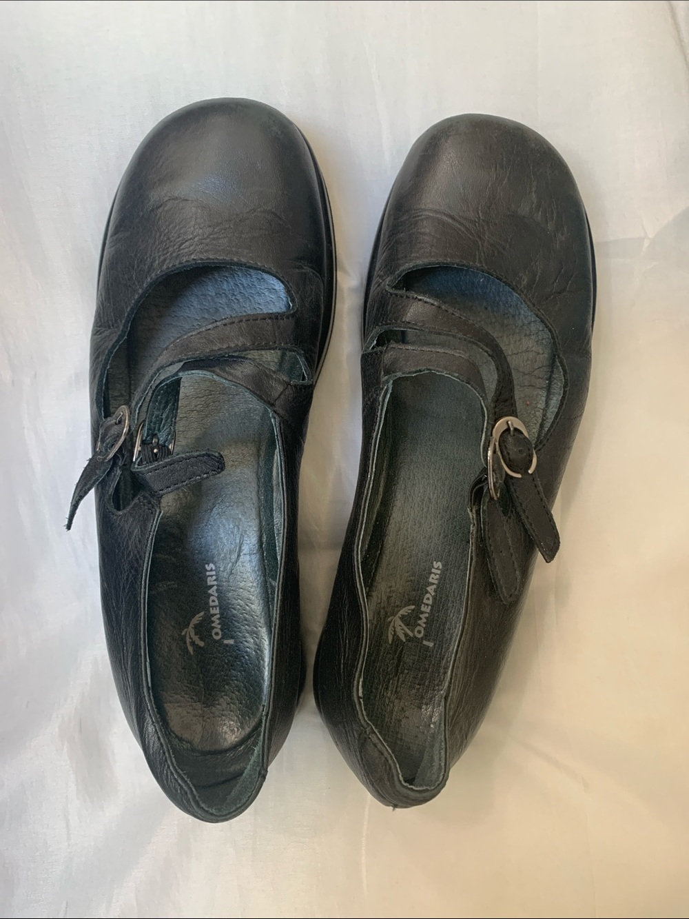 Dromedaris Black Leather Mary Jane size 40 arch support